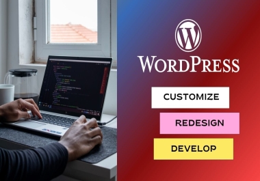 I Can Customize,  Redesign Wordpress Website,  Fully Responsive Website design