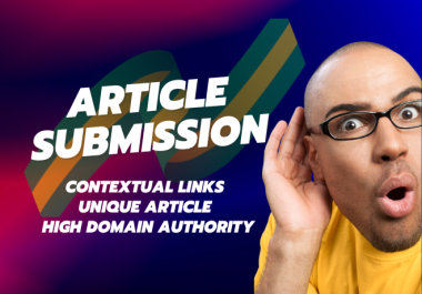10 Unique Articles Submit On High Authority Dofollow Backlinks sites