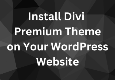 Install Divi Premium Theme on Your WordPress Website