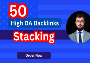 50 High-DA Backlinks Boost Your SEO with Cloud Stacking