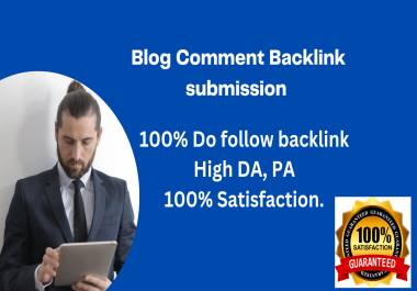 I will do 70 blog comment backlink submission