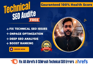 I will do technical SEO audit and fix website errors using SEMrush or ahrefs