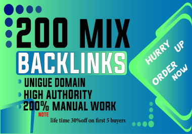 Boost Your SEO with 200 High-Quality Mix Backlinks for Maximum Ranking Power