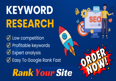 I will do SEO keyword research and competitor analysis for your niche to rank your site on Google.