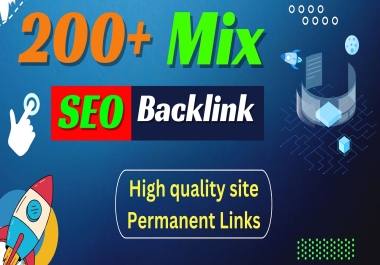 Get Manually Powerful 200+ SEO All in One Link Pyramid Mix Backlink,  PR9 High DA site