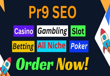 I Will Make50+ High Quality PR9 Social Profile Creation for Casino,  Betting,  Gambling,  Poker