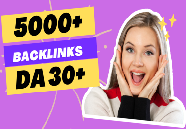 Get 5000+ High quality dofollow mix Backlinks
