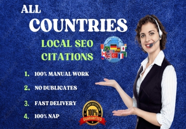 I will do local citation all countries 350