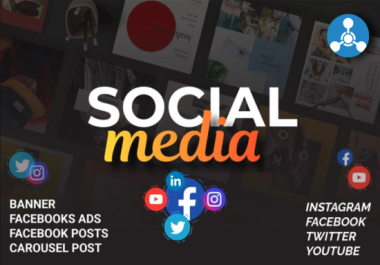 I will do premium social media post design,  social media templates