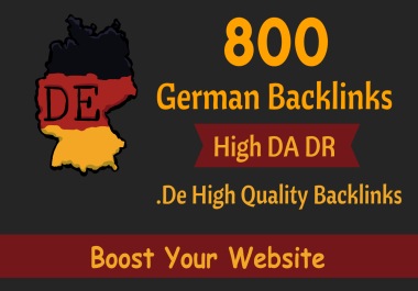 800+ German. DE Backlinks for For Local SEO Ranking