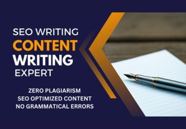 i will do seo article writing or blog writing for website