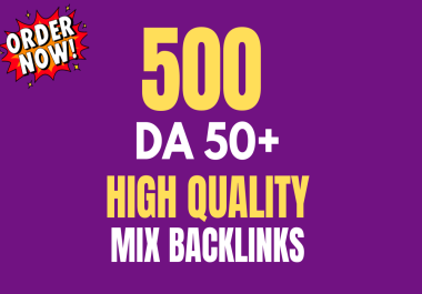 Ranking Booster Package White-Hat SEO Service 500 Manual Backlinks DA70-30