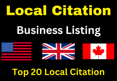 Get 20 UK, Canada, Germany Local Citations for Your Business