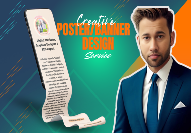 Creative Poster/Banner design service for your business