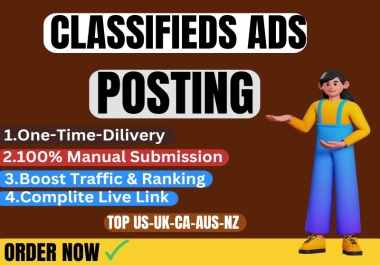 I Will Completed 150 Classifieds ads posting