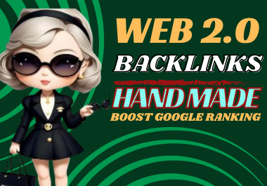 I will build 40 WEB 2.0 Dofollow SEO Contextual Backlinks For Google Ranking