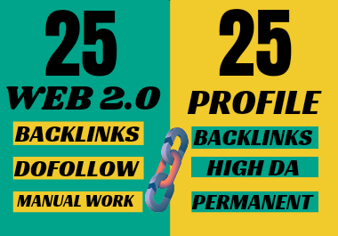 Boost Your Website SEO Ranking with 25 Web 2.0 DA 80+ and 25 Profile Backlinks DA 90+