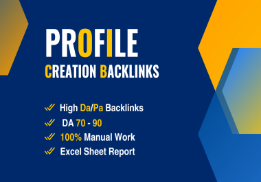 I'll Make 155 Profiles Backlinks On Da80+ Websites