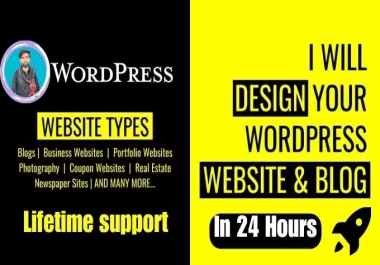 I will design and redesign Professional WordPress website for you