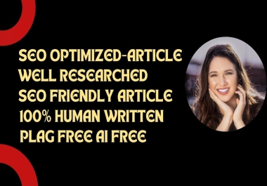 I will provide 1000 words 2x Human written SEO optimized content