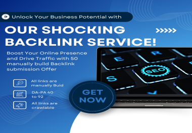 Get 50 Premium manually Build Backlinks in Cheap price