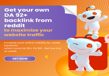 Get 1 live Reddit DA 92+ backlink to maximize your website traffic