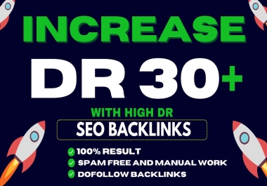 Increase Dr Domain Rating 30+ GURANTEED AND RANK TOP 3 ON GOOGLE