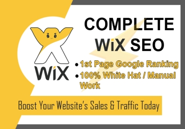 I will provide complete wix SEO services to boost your ranking