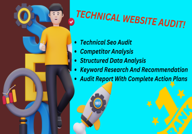 Complete Website Audit,  Technical SEO Analysis,  and Actionable Optimization Report