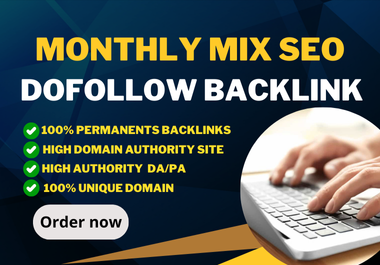 Provide 550 monthly mix seo backlink for your google ranking