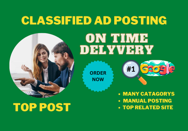 I will do 200 classified ad on top classified ads posting for your websites