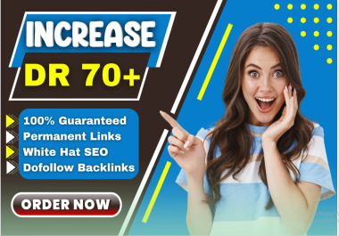 I will increase ahrefs DR domain rating DR 70 Plus