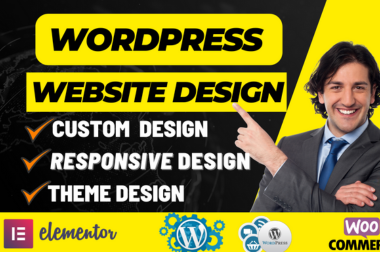 Design and Create responsive unique wordpress website