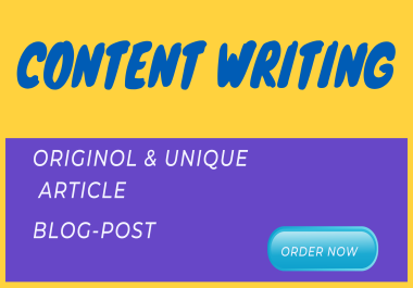 100 Original and unique content article