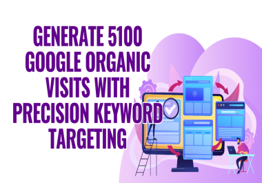 Generate 5100 Google Organic Visits with Precision Keyword Targeting