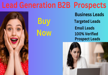 I will b2b lead generation and targeted email list building