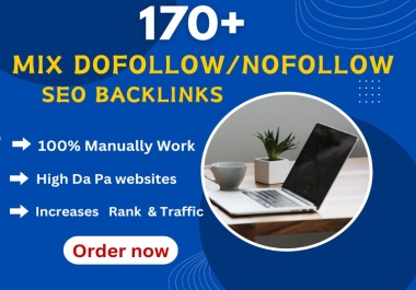 Mix 170 SEO backlink, Profile creation DA 80+, Web2.0 DA80+, Directory Sub, Social, Classified ads post