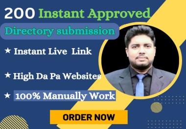 Instant Approved 200+ Directory backlinks for website ranking