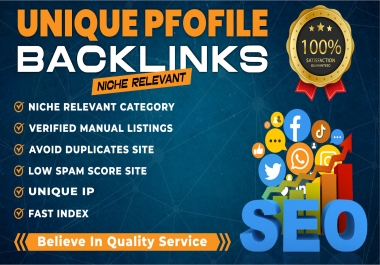 100 High Domain Authority SEO dofollow Profile Backlinks