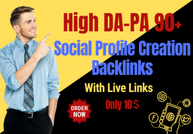 I will do top 100 high authority profile backlink on high DA PA site