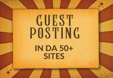I will wright and publish 5 premium guest posting backlink in da 50 plus sites