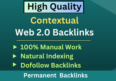 Manually High quality 50 Contextual Backlinks