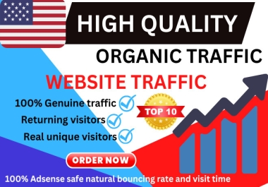 Drive 100k High-Quality,  Targeted Web Traffic to Boost Your Online Presence