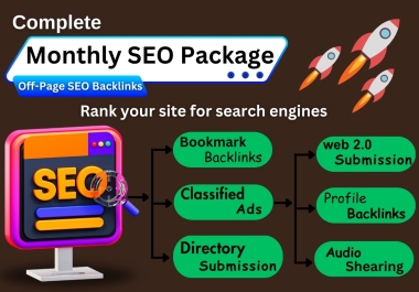 450 HQ Complete Monthly SEO Package with HQ SEO Backlinks Top Google ranking