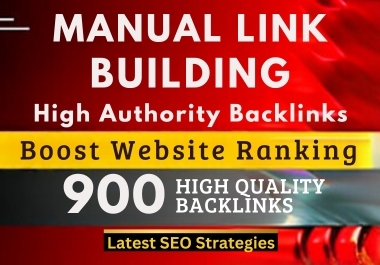 Off page SEO service High authority DA 50+ white hat 900 Manual dofollow backlinks