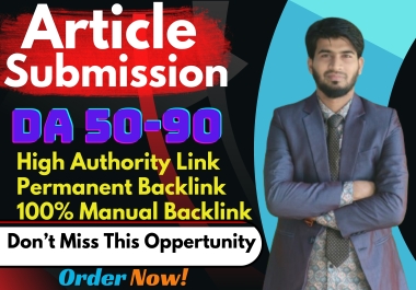 Professional 50 Unique Articles with 50+ Article Submissions
