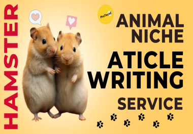 Custom Hamster Niche Articles &ndash Engaging,  SEO-Optimized Content for Small Animal Lovers