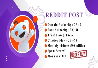 I'll create 20 High-Quality Reddit Posts on High-Karma Accounts-SEO Strategies to Drive Engagement