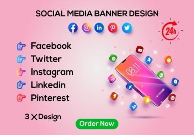 design 3 website banner and social media banner