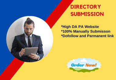 100 manually HQ directory submission from High DA PA websites